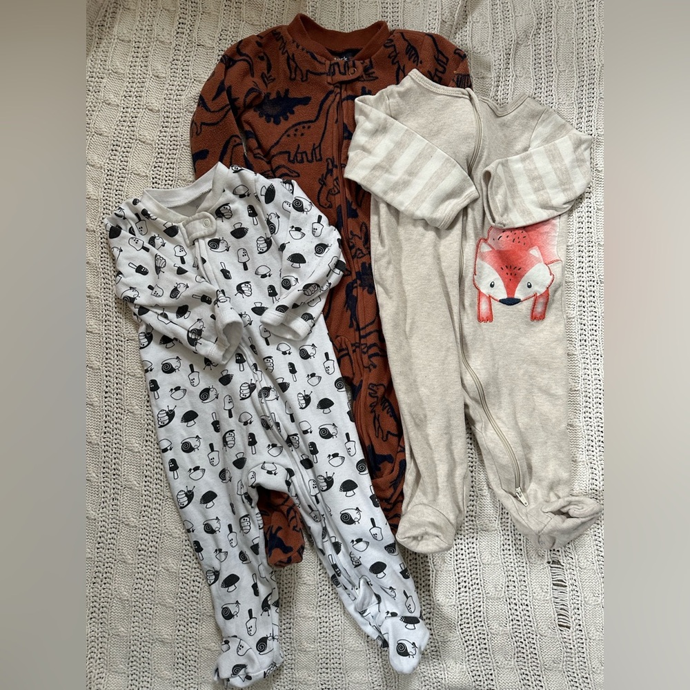 Assorted Footed One-Piece Pajamas